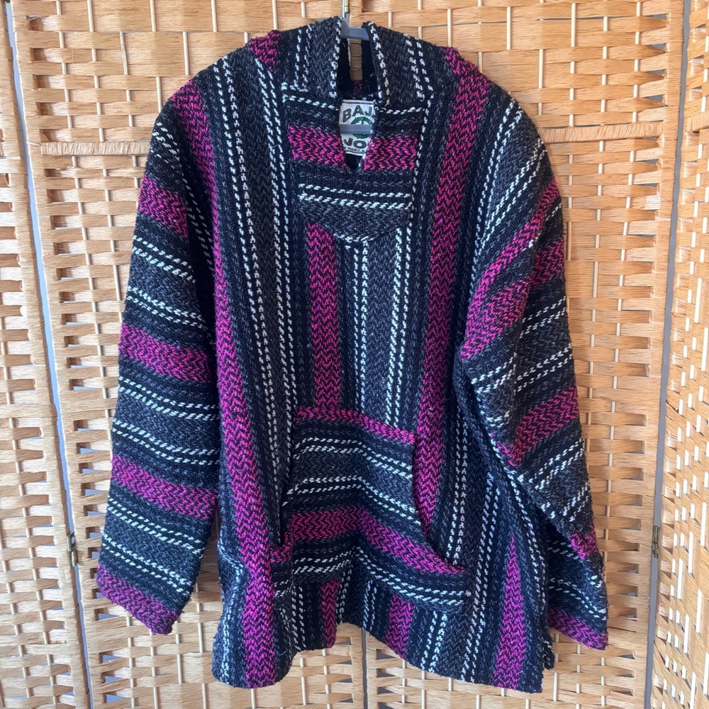 Striped Baja Joe Smock Hoodie